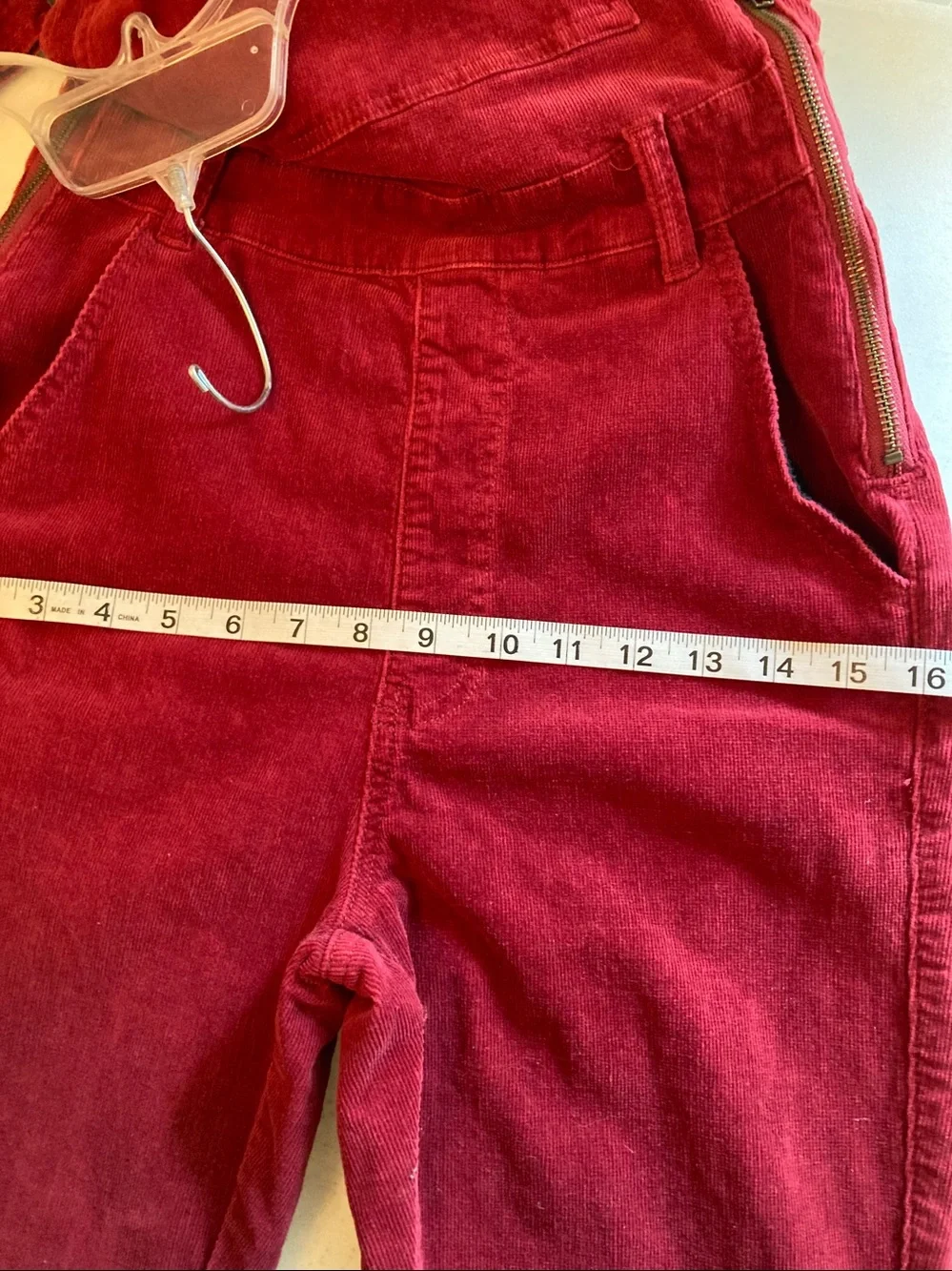 Show me your mumu Crimson Corduroy Bib Overalls - Picture 10 of 13